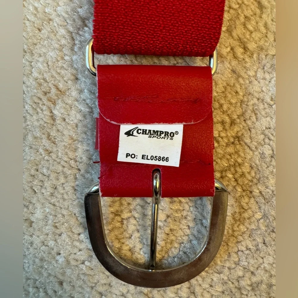 Champro MVP adjustable red baseball softball belt Unisex Adult Youth 24-48 inch